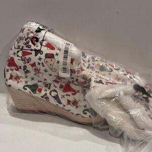 Source Unknown Festive Print Wedges - Multicolor